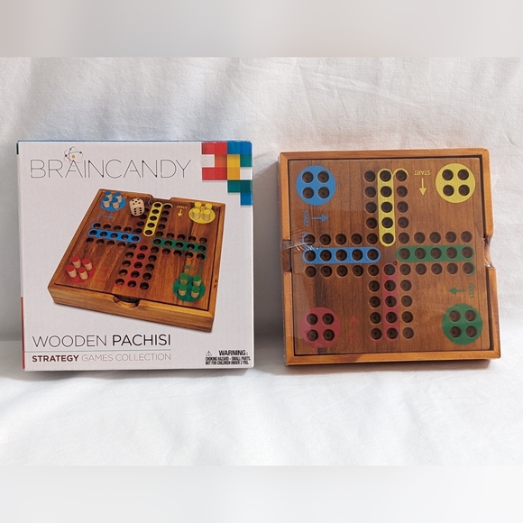 BRAINCANDY Wooden Pachisi Game, NEW - Picture 3 of 6